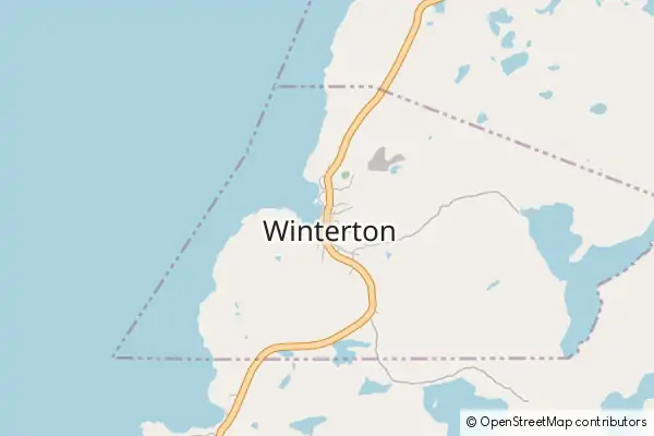 Mapa Winterton