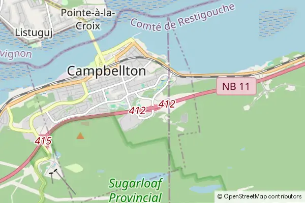 Mapa Campbellton