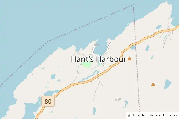 Mapa Hant's Harbour