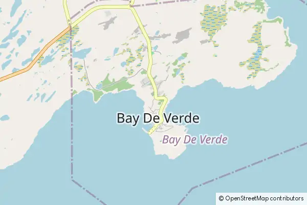 Mapa Bay de Verde