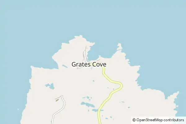 Mapa Grates Cove