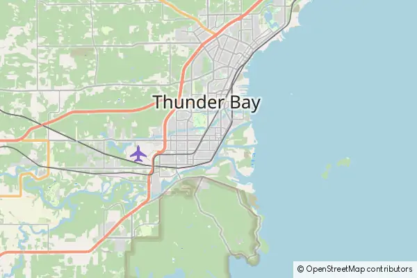 Mapa Thunder Bay