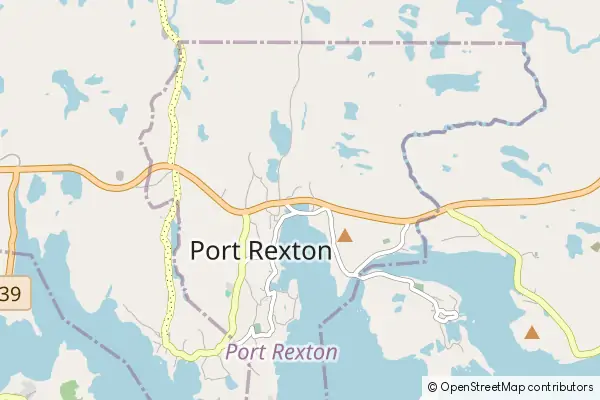 Mapa Port Rexton