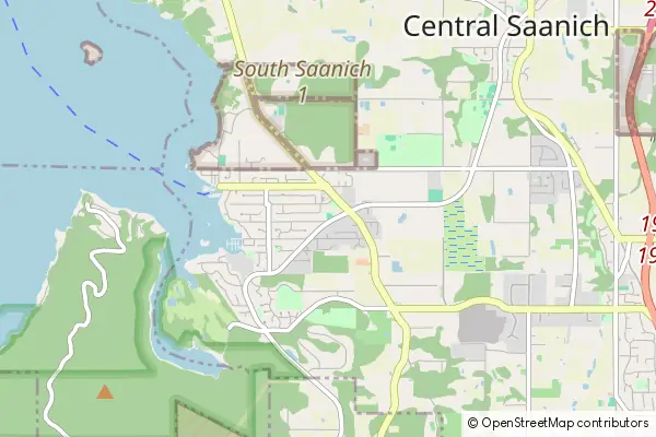 Mapa Central Saanich