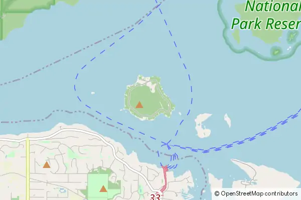 Mapa Piers Island