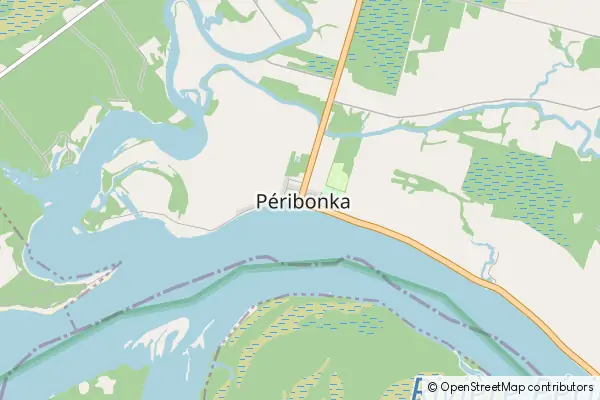 Mapa Péribonka