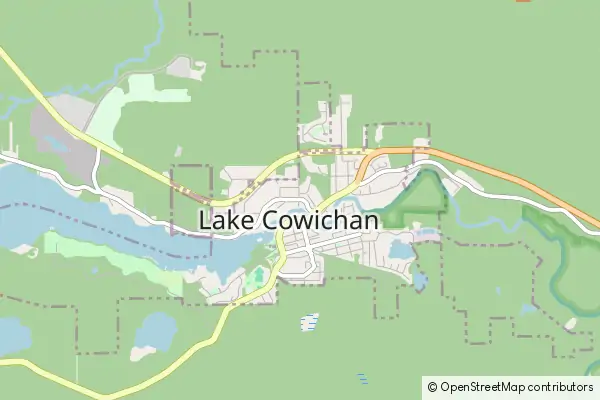 Mapa Lake Cowichan