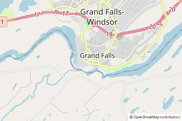 Mapa Grand Falls Windsor