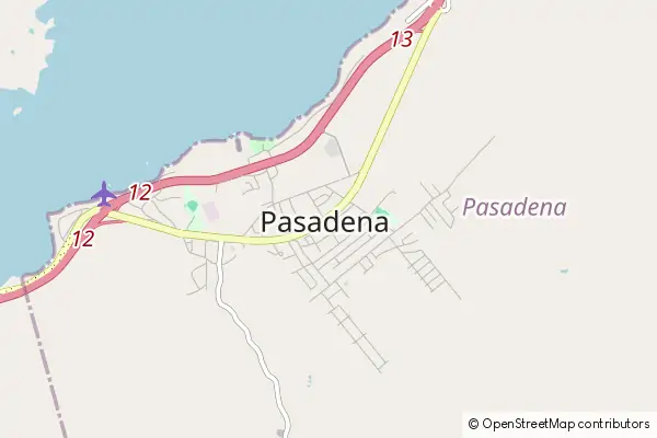 Mapa Pasadena