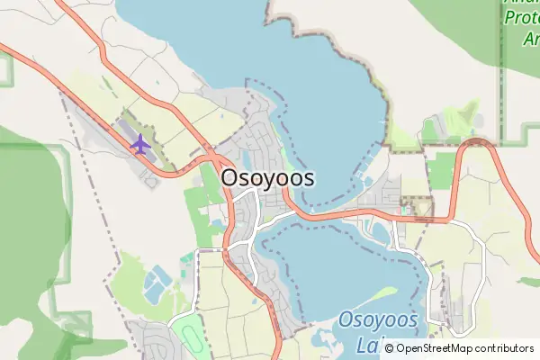 Mapa Osoyoos