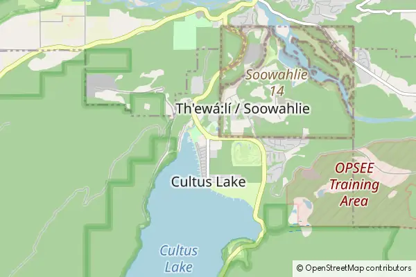 Mapa Cultus Lake