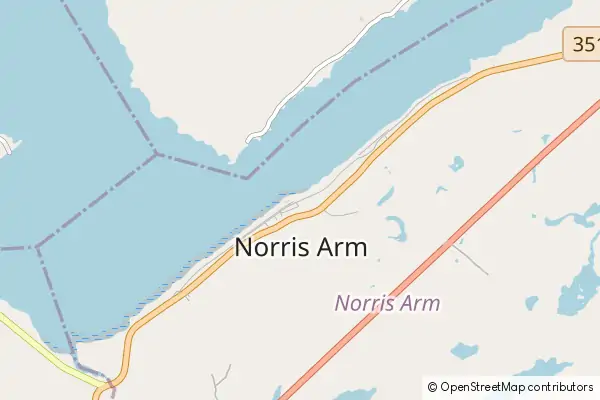 Mapa Norris Arm