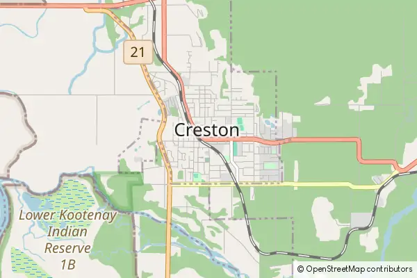 Mapa Creston