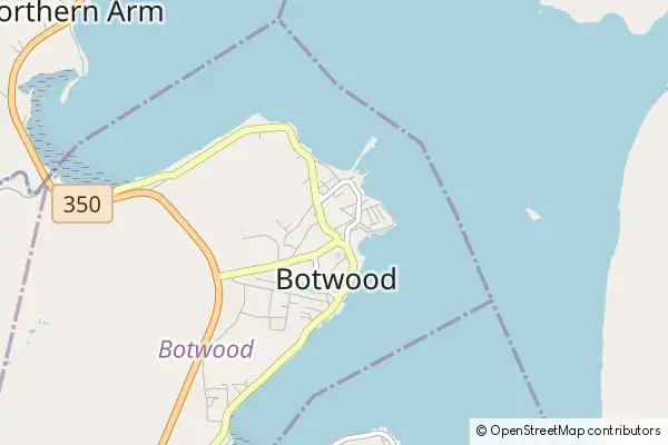 Mapa Botwood