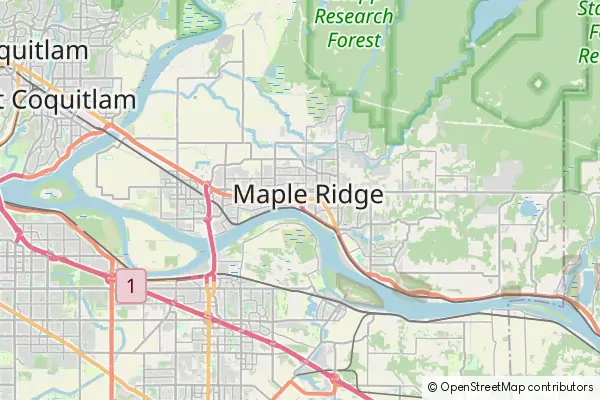 Mapa Maple Ridge