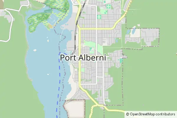 Mapa Port Alberni