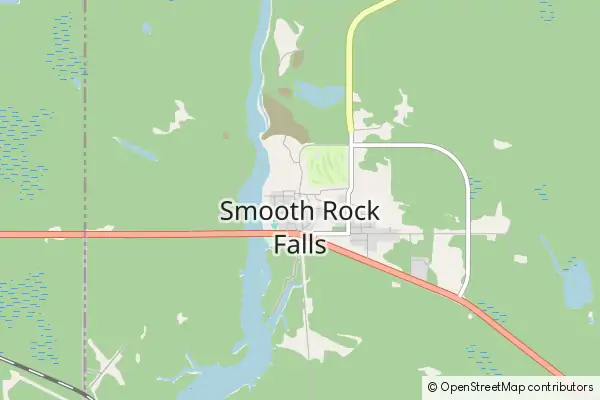 Mapa Smooth Rock Falls