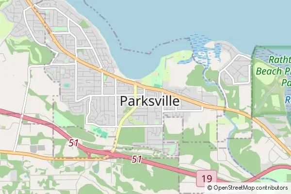 Mapa Parksville