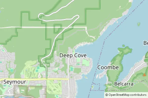 Mapa Deep Cove