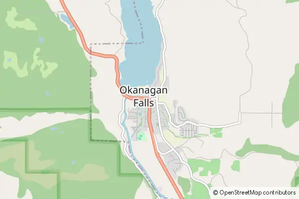 Mapa Okanagan Falls