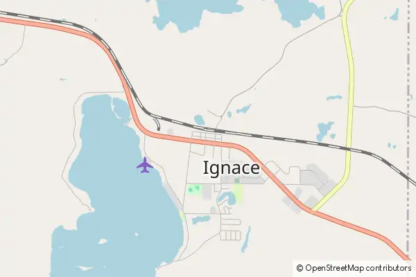 Mapa Ignace