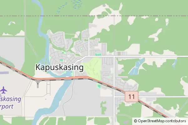 Mapa Kapuskasing