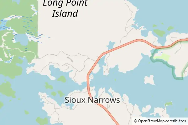 Mapa Sioux Narrows