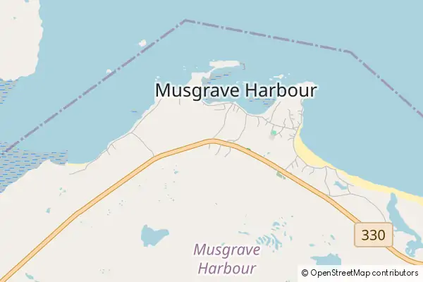 Mapa Musgrave Harbour