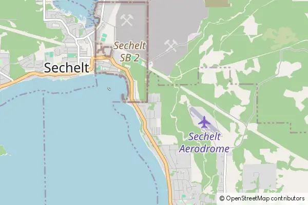 Mapa Sechelt