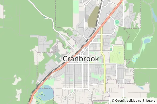 Mapa Cranbrook