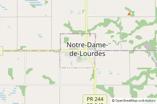 Mapa Notre Dame de Lourdes