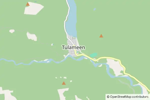 Mapa Tulameen