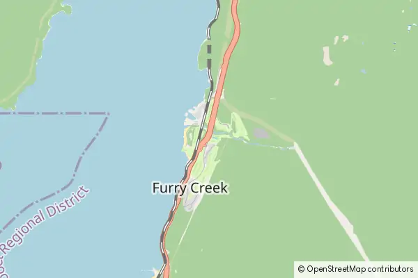 Mapa Furry Creek