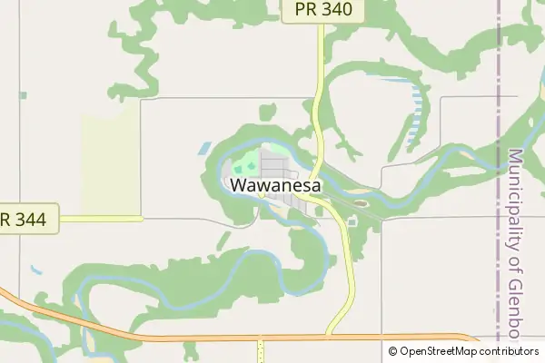 Mapa Wawanesa