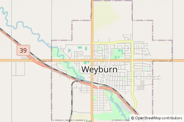 Mapa Weyburn