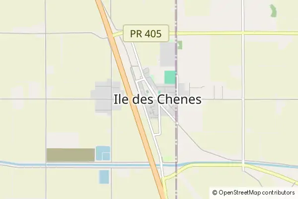 Mapa Ile-des-Chenes