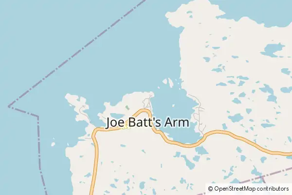 Mapa Joe Batt's Arm