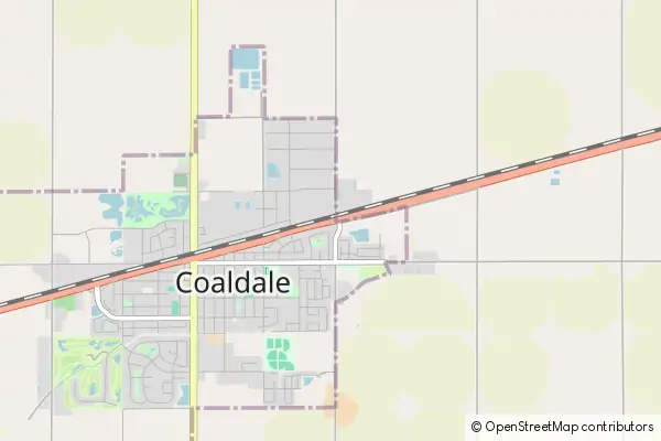 Mapa Coaldale