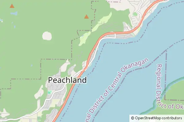 Mapa Peachland