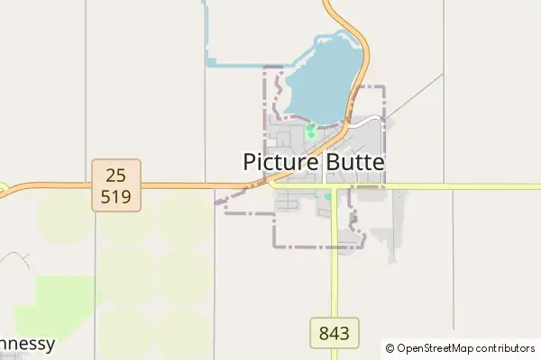 Mapa Picture Butte