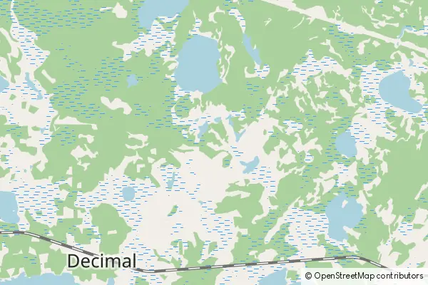 Mapa Whiteshell Provincial Park