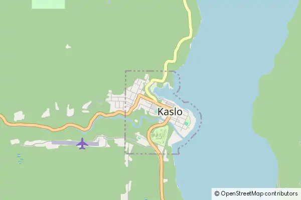 Mapa Kaslo