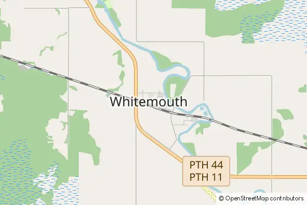 Mapa Whitemouth