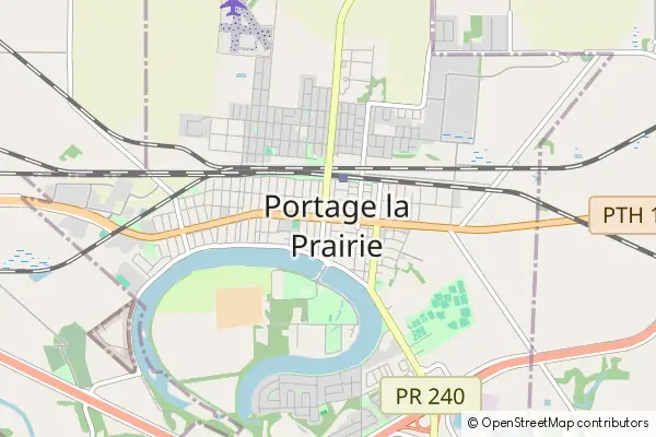 Mapa Portage la Prairie