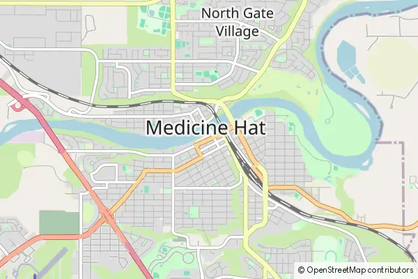 Mapa Medicine Hat