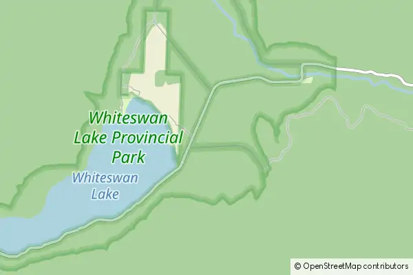 Mapa Whiteswan Lake Provincial Park