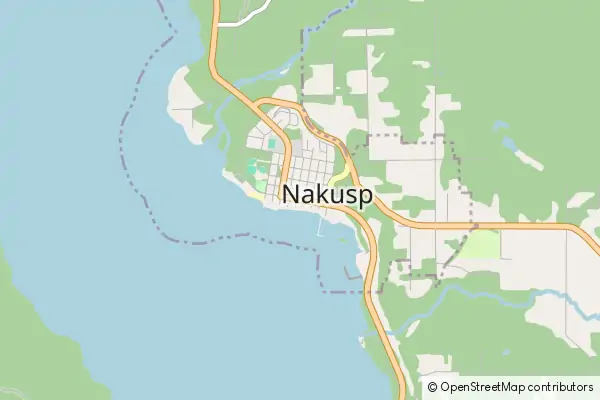 Mapa Nakusp