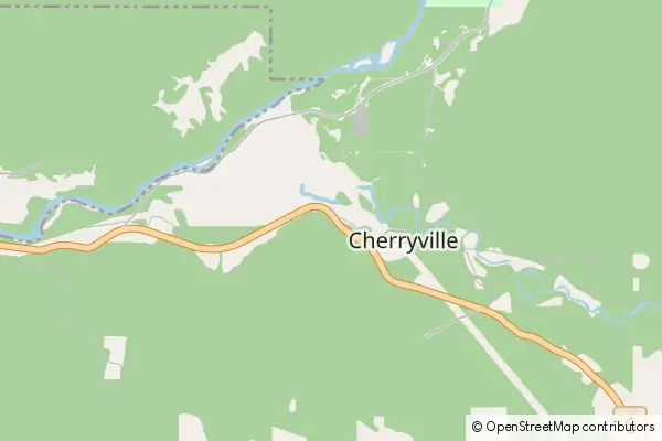 Mapa Cherryville