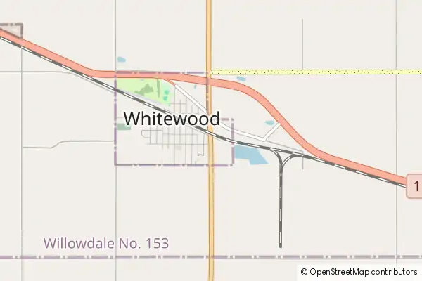 Mapa Whitewood