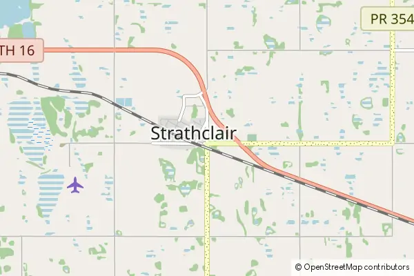 Mapa Strathclair